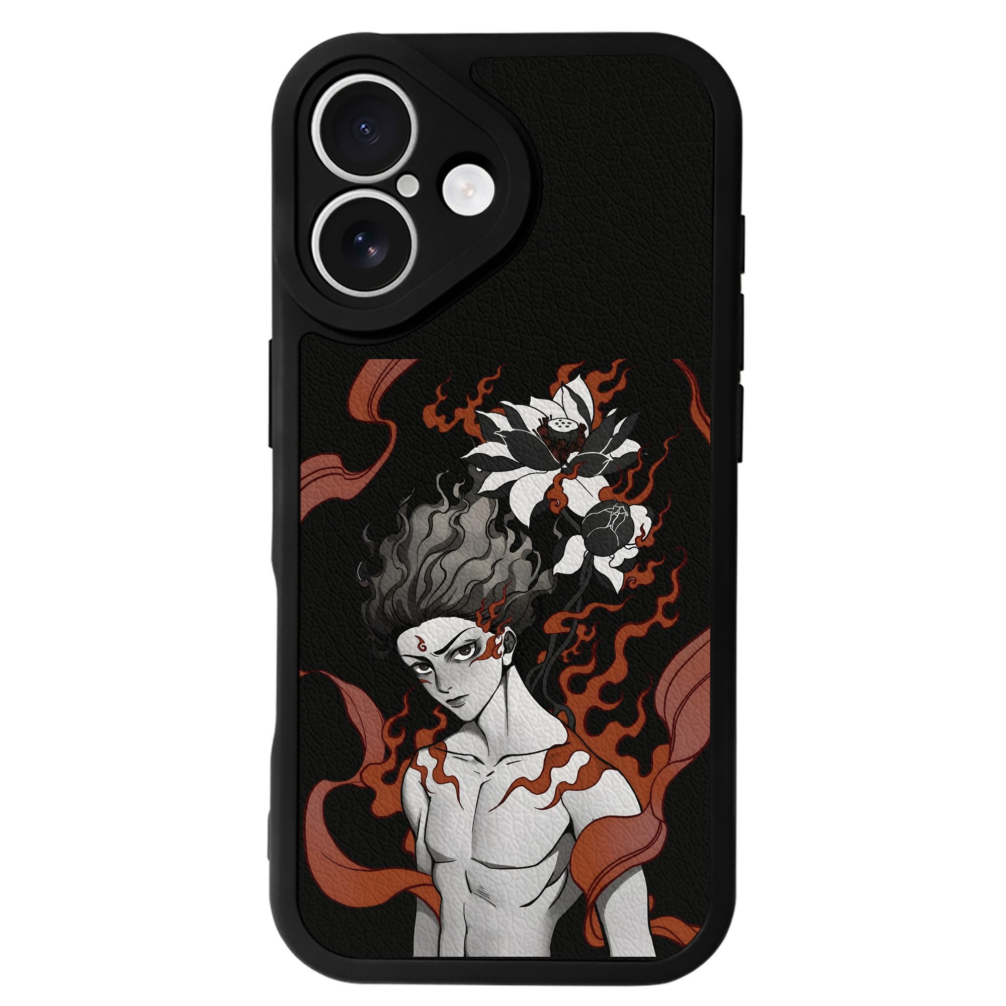 （画像用） Ne Zha 2 ナタ 魔童の大暴れ 【iPhone 16シリーズ対応】シリコンスマホケース（レザー調） 材質：シリコン